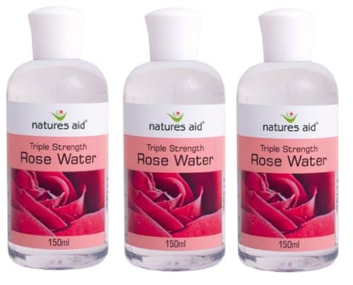 Image of THREE PACKS of Natures Aid Rosewater (Triple Strength) 150ml