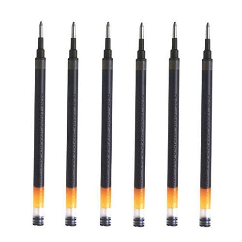 Image of Pilot Pen G207 Black Gel Ink Refill Spare For G2, AlphaGel, G23, G2ex, Gel-X, Begreen G-Knock, ExecuGel & B2P Ballpoint Pens BLS-G2-7 (Pack Of 6)