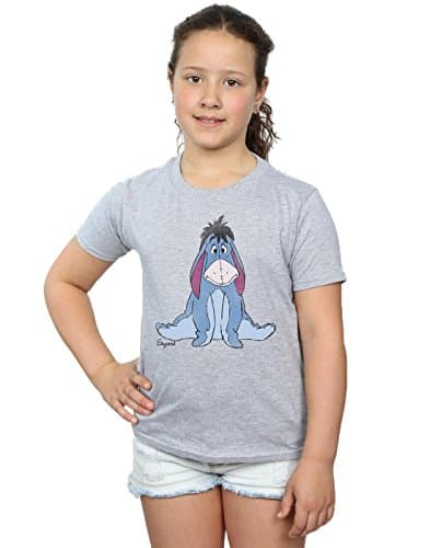 Image of Disney Girls Winnie The Pooh Classic Eeyore T-Shirt 9-11 Years Sport Grey