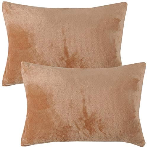 Image of Bestlivings Celina Decorative Cushion Cuddly Pack of 2 in Size 40 x 60 cm Nougat Cushion Cover with Zip