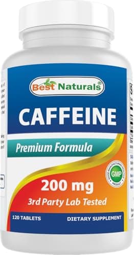Image of Best Naturals Caffeine Maximum Potency 200mg 120 Tablets