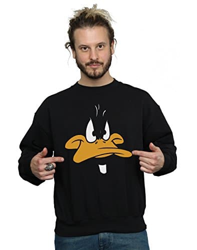 Image of LOONEY TUNES Men's Sylvester Big Face Sweatshirt X-Large Black
