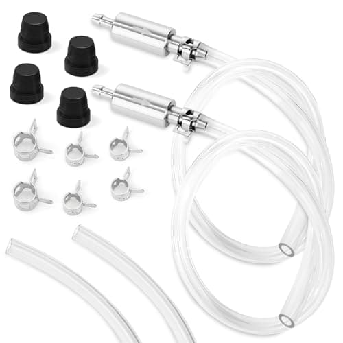 Image of Motorcycle Brake Bleeder Kit, Universal Hydraulic Brake Fluid Bleeder Hose One Way Check Valve, Brake Bleeding Kit Tool with Tube & Clamp for Car Motorbike Truck Bike