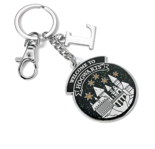 Image of Harry Potter Official Personalised Hogwarts Keyring L Initial