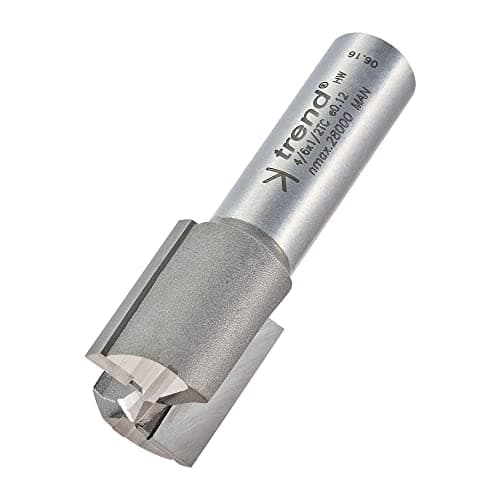 Image of Trend Professional Straight Two Flute Router Cutter, 1/2 Inch Shank, 20mm Cut Diameter, 25mm Cut Length, Tungsten Carbide Tipped, 4/6X1/2TC