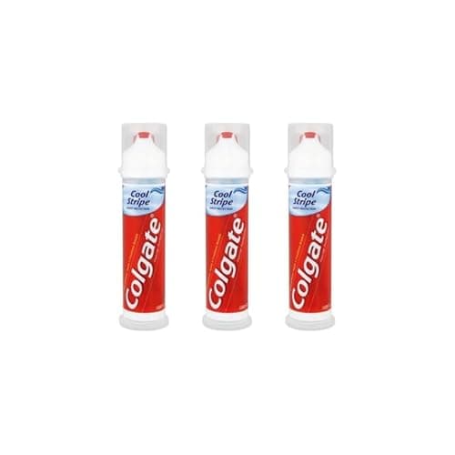 Image of Colgate Triple Cool Stripe Toothpaste Pump 100ml - Pack of 3
