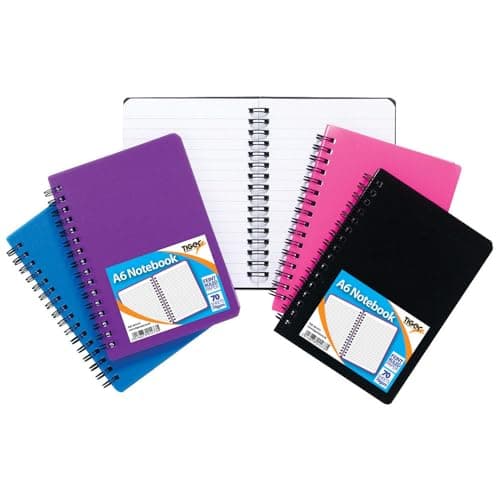 Image of Tiger A6 twinwire plastic cover feint ruled notebook x 1 single