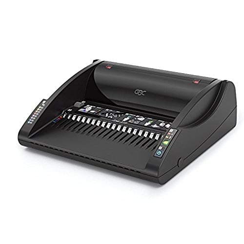 Image of GBC CombBind C200E Binding Machine, Electronic Punching, 15 Sheet Punch Capacity, 330 Sheet Binding Capacity, A3 and A4, Black, 7101045UK