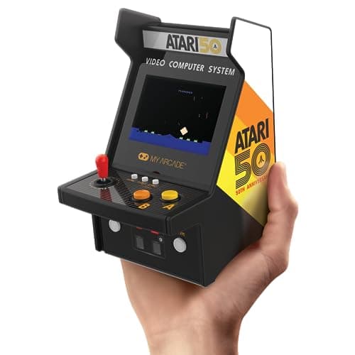 Image of My Arcade Atari Mini Arcade Machine - Micro Player Pro Table Top Arcade Machine, Portable Handheld Game, Retro Gaming Console, Mini Retro Games Machines for Kids & Adults