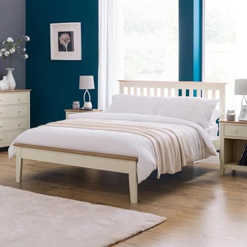 Image of Julian Bowen Salerno Bed, Oak/Ivory, Double