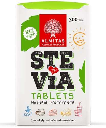 Image of Stevia Tablets Sweetener (300 tabs), Made in Germany, For Coffee or Tea