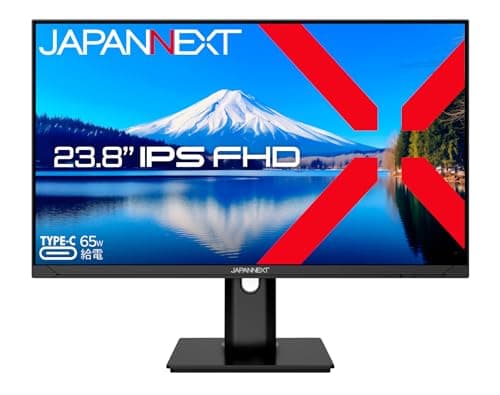Image of JAPANNEXT PC Monitor | 23.8" | Full HD | Adjustable Tilt | Portrait Mode | Blue Light Filter | Power Delivery via USB-C | Picture-by-Picture Function