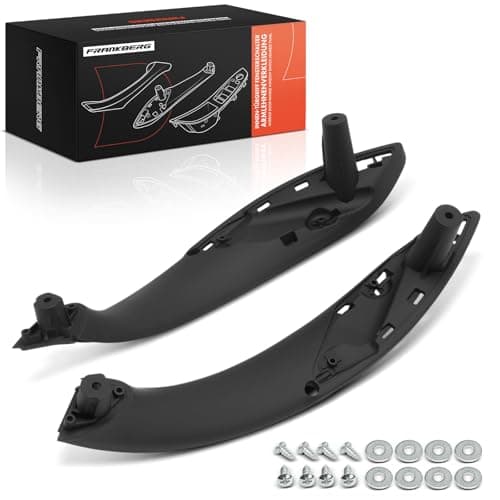 Image of Frankberg 2x Interior Door Panel Pull Handle Inner Door Handle Front Left Right Compatible with 3 Touring Van F31 3 Series F30 F80 3 Series Touring F31 Replace# 51417279311