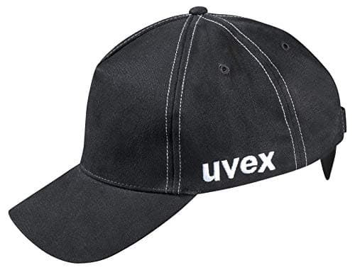Image of Uvex U-Cap Sport Mesh Bump Cap - Long Peak - Black - 52-54 cm 52-54 cm
