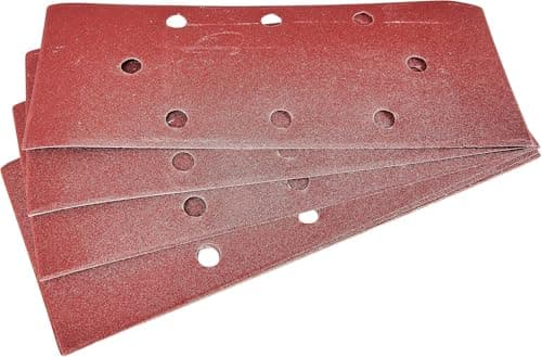 Image of Lotus P240 Grit 1/3 Sheet Sanding Sheets, 10 Piece Set, 93mm x 230mm Perforated Sandpaper for Fine Finishing on Wood & Painted Surfaces, lot-V4015