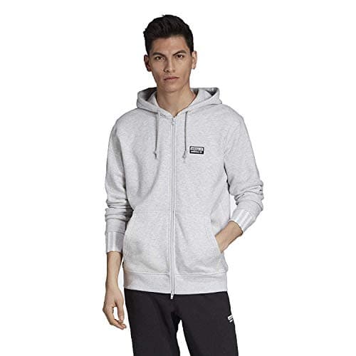 Image of adidas Originals Men's R.Y.V. Full Zip Hoodie Fashion Hooded Sweatshirt