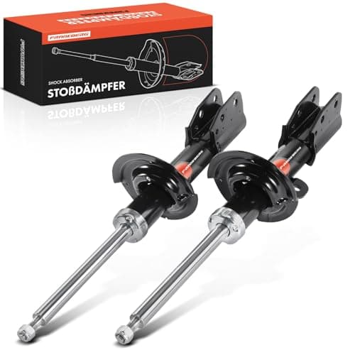 Image of Frankberg 2x Shock Absorber Strut Front Left Right 601mm Gas pressure Compatible with Captiva C100 C140 2.0L 2.4L 3.2L 2006-2011 Replace# 335844,4806442