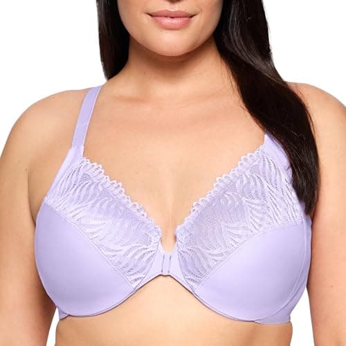Image of Glamorise Front-Closure T-Back Wonderwire Underwire Bra 1246 (Women's & Women's Plus)