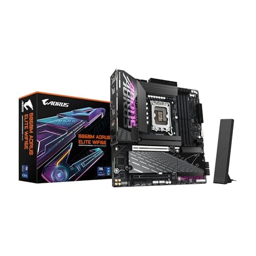 Image of GIGABYTE B860M AORUS Elite WIFI6E Intel Core Ultra (Series 2) LGA 1851 Motherboard, mATX, DDR5, 3X M.2, PCIe 5.0, USB-C, WIFI6E, 2.5GbE LAN, EZ-Latch