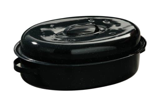 Image of Premier Housewares Oval Casserole Dish - 42 cm, Black Speckled
