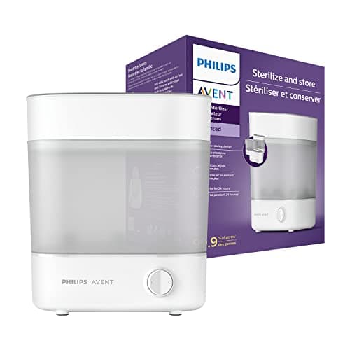 Image of Philips Avent SCF291/00 Electric Steam Steriliser for up to 6 Baby Bottles, Teats & Other Accessories, White