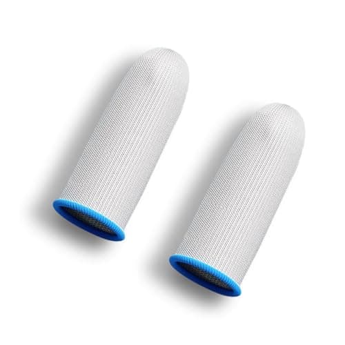 Image of ALCXAZS 1 Pair Breathable Non-slip Reusable Portable Gaming Fingertip Gloves Mobile Game Anti-sweat Non-scratch Sleeves Covers, No.03