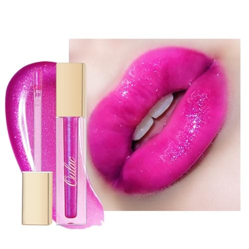 Image of Oulac Shimmer Liquid Lipstick High-Shine Glitter Lip Gloss for Women Shimmer Non-Sticky Glossy Finish Liquid Lipstick Hydrating Lip Gloss Fuller-looking Lip Makeup Vegan & Cruelty-Free 14