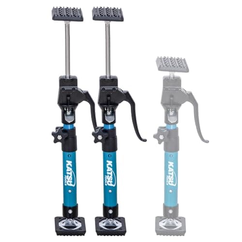 Image of KATSU Tools 2 Pack Telescopic Quick Support Rod 40-60cm Steel Adjustable Ceiling Support Props, Aluminum Handle, 40kg Load Capacity, for Drywall Cabinet Door Frame Strut
