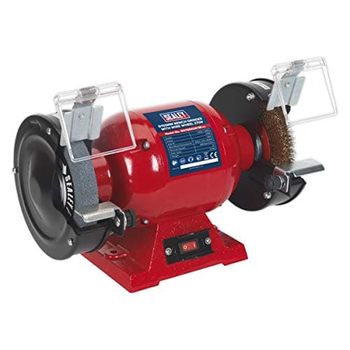 Image of Sealey Bg150Xlw/98 Bench Grinder 150Mm with Wire Wheel 370W/230V