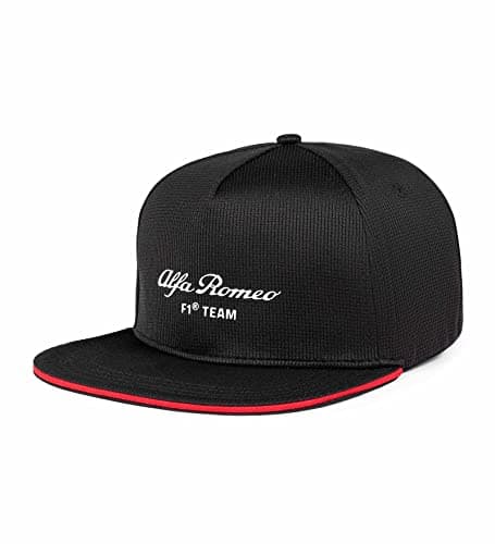 Image of Alfa Romeo Racing F1 2023 Team Flat Brim Cap Hat Black, Black, One size