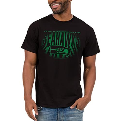 Image of Junk Food Clothing x NFL - Seattle Seahawks - Team Spotlight Unisex Adult Fan T-Shirt Black