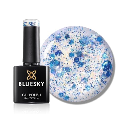 Image of Bluesky Gel Nail Polish 10ml, Aqua Lagoon - SPZ07, Blue Gel Nail Polish for 21 Day Manicure, Professional, Salon & Home Use, Requires Curing Under LED UV Nail Lamp