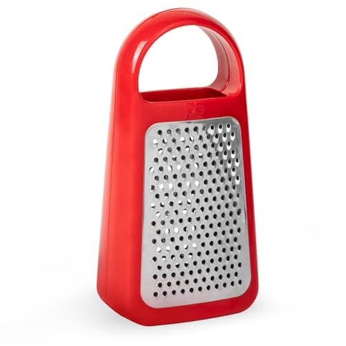 Image of Joie Tower Grater – Double-Sided Stainless Steel Cheese & Vegetable Grater, BPA-Free & Dishwasher Safe, Assorted Colors