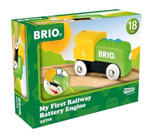 Image of BRIO My First Railway Battery Powered Railway Train Engine - Toddler Toys for Kids 18 Months Up