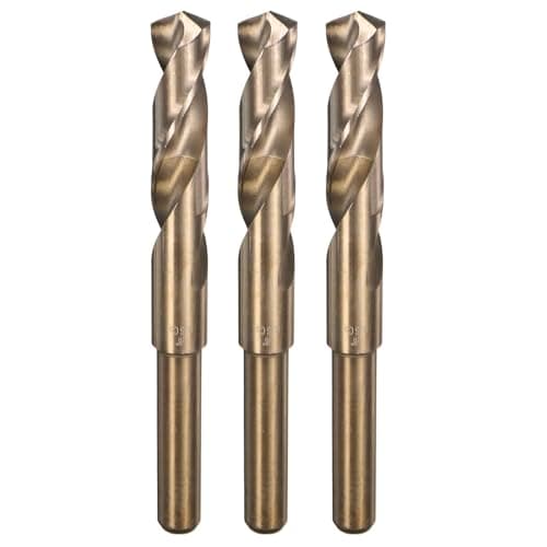 Image of sourcing map 3pcs 5/8" M35 Cobalt Twist Drill Bits, High-Speed Steel Jobber Drill Bit for Stainless Steel, Hardened Metal, Cast Iron, Aluminum, Copper, Soft Alloy Steel, Wood, Plastic