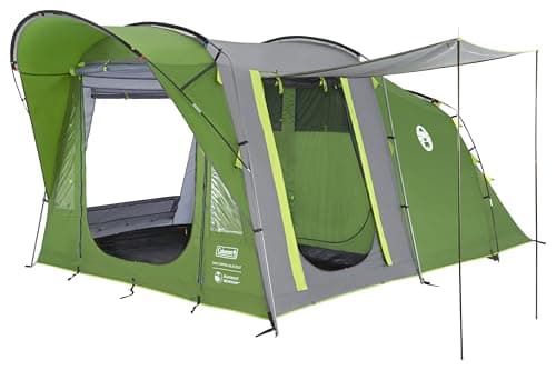 Image of Coleman Oak Canyon 4 BlackOut Tent | 4 Man Family Tunnel Tent with 2 Special Darkened Bedrooms and Living area | 4 Person Camping Tent | 4500mm Waterproof | Sewn-in Groundsheet