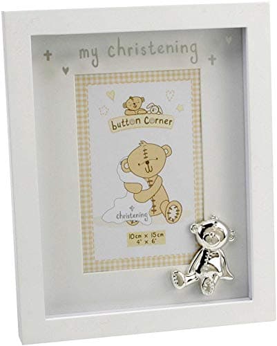 Image of Brand: Button Corner MDF Photo Frame and Icon "My Christening" 4"x6" CG876CH, 200 g
