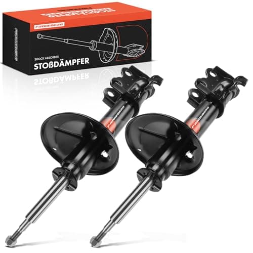 Image of Frankberg 2x Shock Absorber Strut Front Left Right 480mm Gas pressure Compatible with Starlet P8 1.3 12V Cat 1.3 12V 1.0 1990-1996 Replace# TD1128700C,TD1128700D