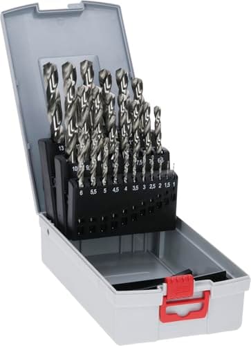 Image of Bosch Professional 25pc. HSS-G ProBox Metal Drill Bit Set (for Steel, Ø 1-13 mm, Accessories Drill Driver and Drill Stand)
