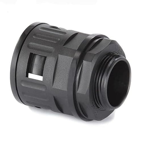 Image of 34.5mm Diameter Corrugated Conduit Cable Joint - Bellows M32 Thread Corrugated Hose Cable Gland with Buckle Clips (30pcs)