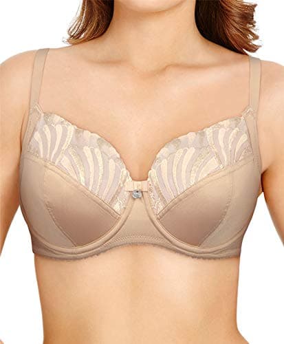 Image of Berlei B538 Women's Embrace Nude Embroidered Push Up Bra 34DD