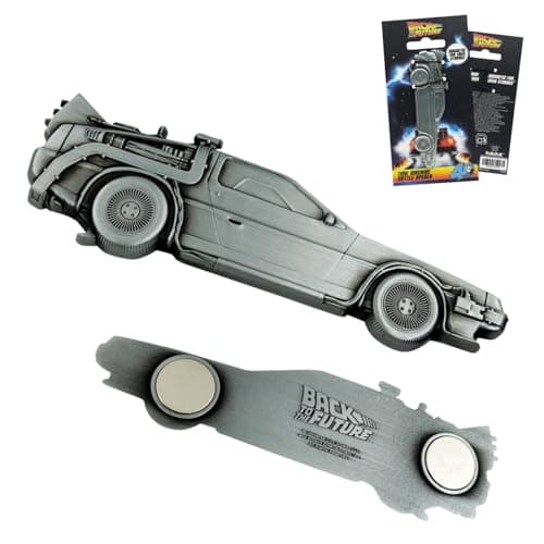Image of Back to the Future Magnetic Delorean Bottle Opener - Officially Licensed Collectible - Metal Fridge Magnet Gift - 144 x 33.5mm