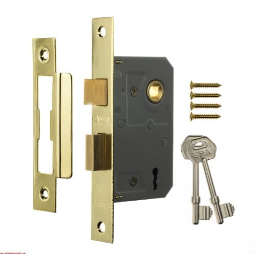 Image of Era 2.5-inch/ 64mm 3 Lever Sashlock - Brass Effect