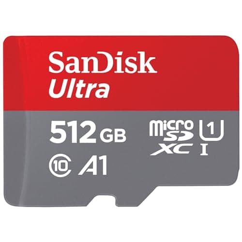 Image of SanDisk 512GB Ultra microSDXC card + SD adapter, Memory card Full HD, up to 150 MB/s, For smartphones and Tablets, with A1 App Performance, UHS-I, Class 10, U1