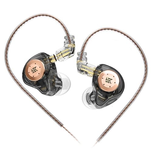Image of KZ EDX PRO, In Ear Monitors 1DD New 10mm Dynamic Driver, Stereo IEM Earphones, HIFI Deep Bass Sound Gaming Earbuds, 3.5mm Jack Wired Earphones, In Ear Headphones for Musicians (Black, No Mic)