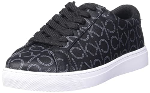 Image of Calvin Klein Women's Gules Sneaker, Black 002, 6 UK