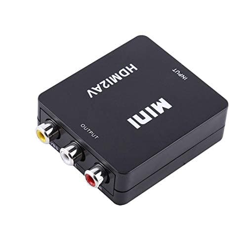 Image of Mini Composite Mini HDMI2AV Digital HDMI RCA to AV Video Converter Adapter 720p/1080p (black)