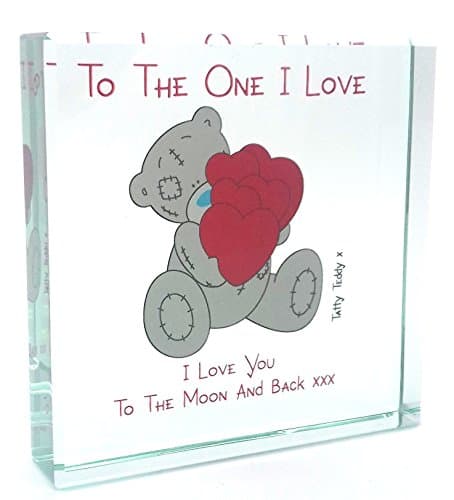 Image of TO THE ONE I LOVE To The Moon And Back CRYSTAL TOKEN Romantic gifts presents for him her my Girlfriend Boyfriend Wife Husband Fiance Birthday