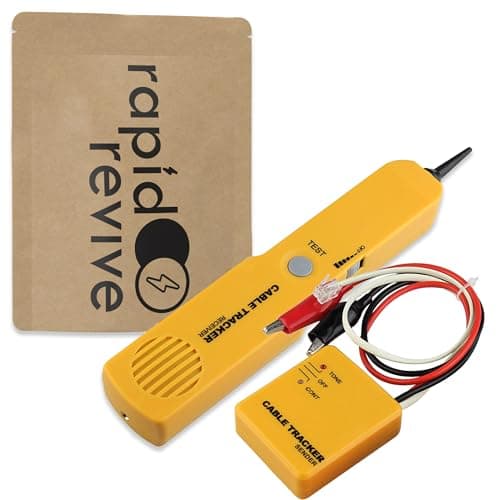 Image of Rapid Revive – Wire Tracer Cable Finder Tone Generator High Accuracy Inductive Amplifier LAN Cable Tester Kit RJ11 Adjustable Volume Sensitivity – Telephone Line Finder Network Cable Collation