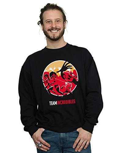 Image of Disney Men's Incredibles 2 Team Incredibles Sweatshirt Black Medium
